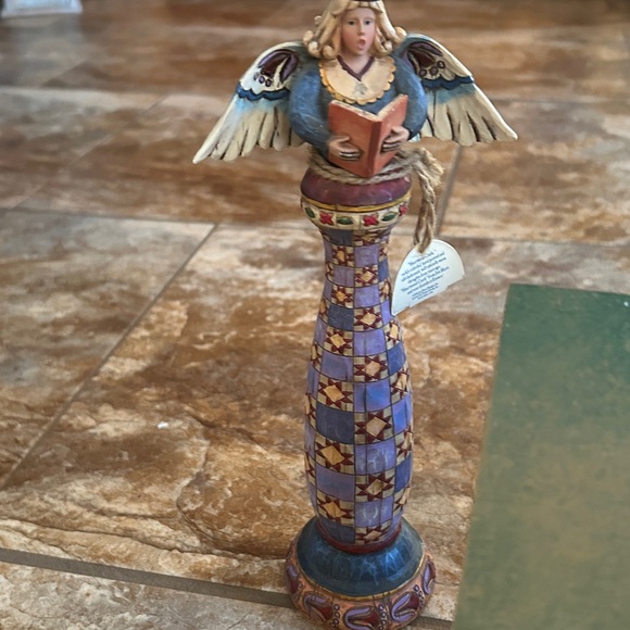 Enesco 2004 JIM SHORE HEARTWOOD CREEK Nativity Set 10 Pc in Box with addl angel - Picture 3 of 13